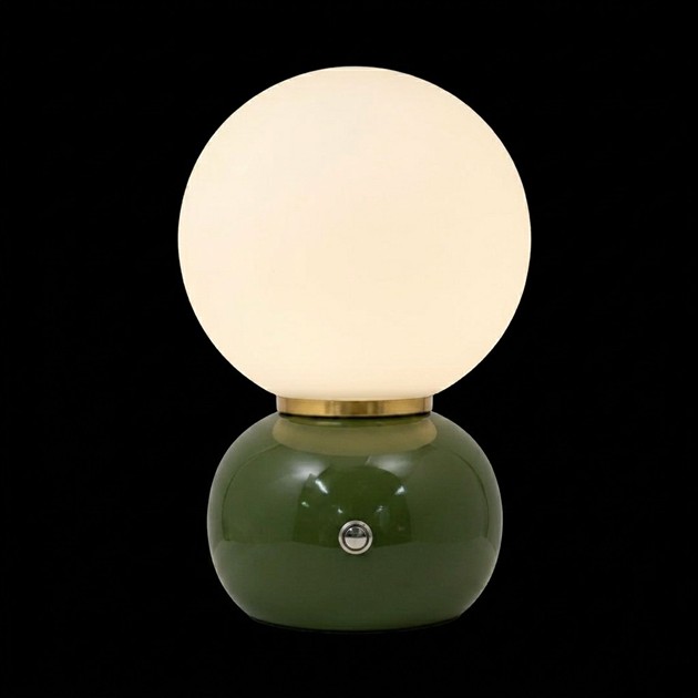 NO CABLE MOON dark green uppladdningsbar opal glob